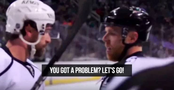 Hockey Players Are Professional Trash Talkers