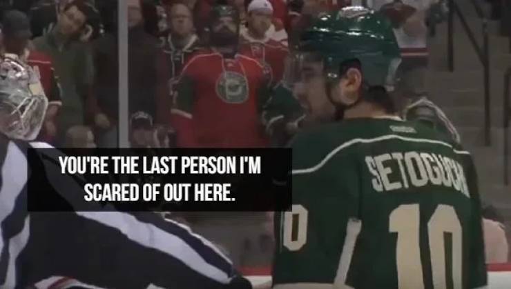 Hockey Players Are Professional Trash Talkers