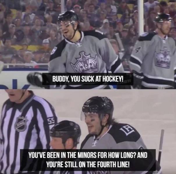 Hockey Players Are Professional Trash Talkers