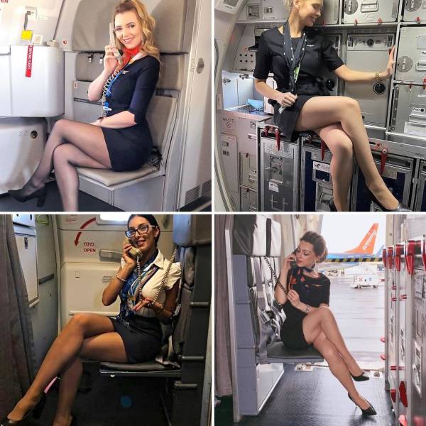 Ready To Fly With These Sexy Flight Attendants?