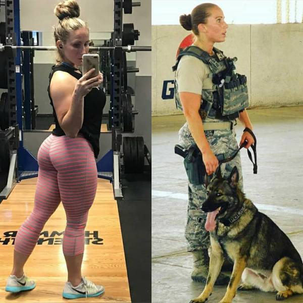 Beauties With And Without Their Uniform