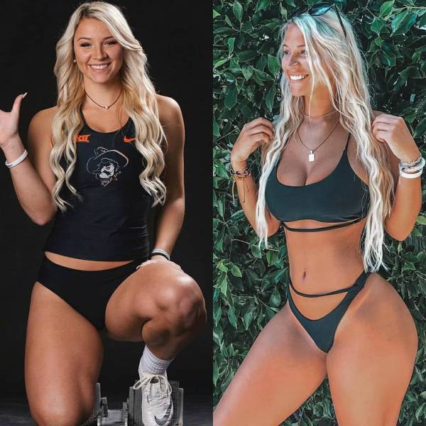 Beauties With And Without Their Uniform