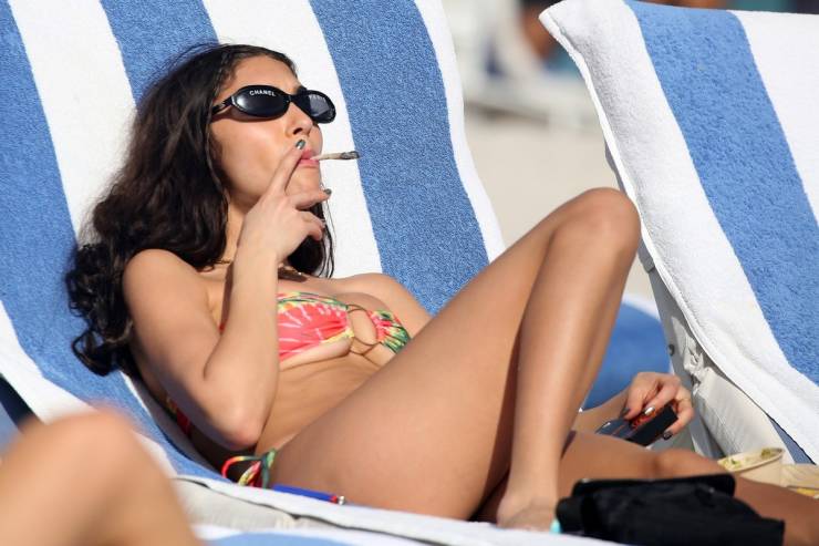 Chantel Jeffries On A Beach