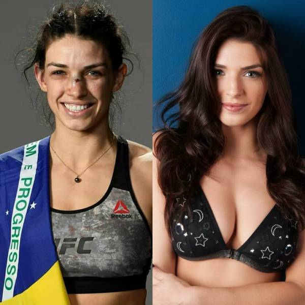 Girls With And Without Their Uniforms