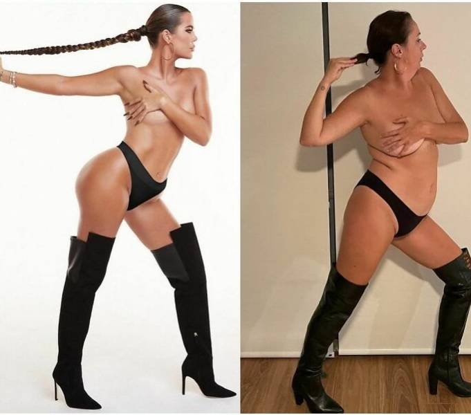 Woman Recreates Celebrity Photos In Funny Ways