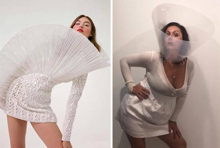 Woman Recreates Celebrity Photos In Funny Ways