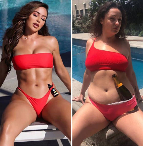 Woman Recreates Celebrity Photos In Funny Ways