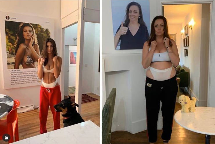 Woman Recreates Celebrity Photos In Funny Ways