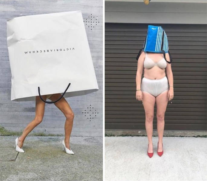 Woman Recreates Celebrity Photos In Funny Ways