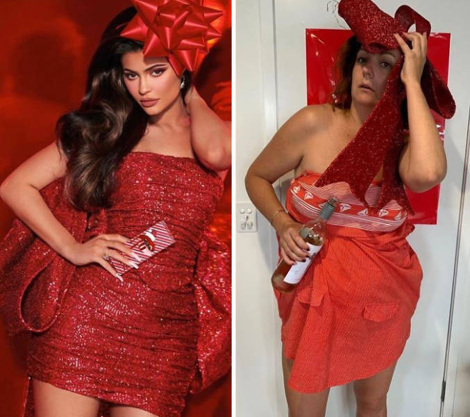 Woman Recreates Celebrity Photos In Funny Ways