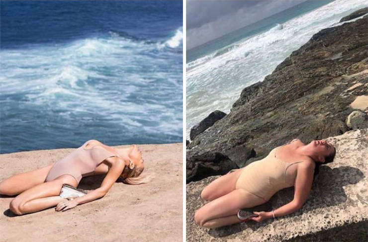 Woman Recreates Celebrity Photos In Funny Ways