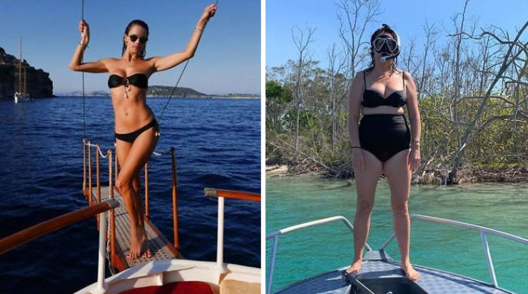 Woman Recreates Celebrity Photos In Funny Ways