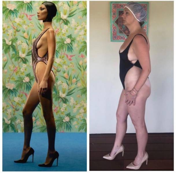Woman Recreates Celebrity Photos In Funny Ways