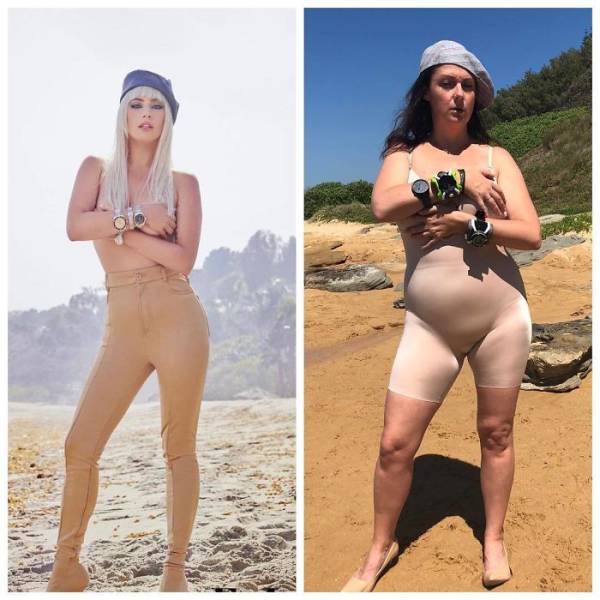 Woman Recreates Celebrity Photos In Funny Ways