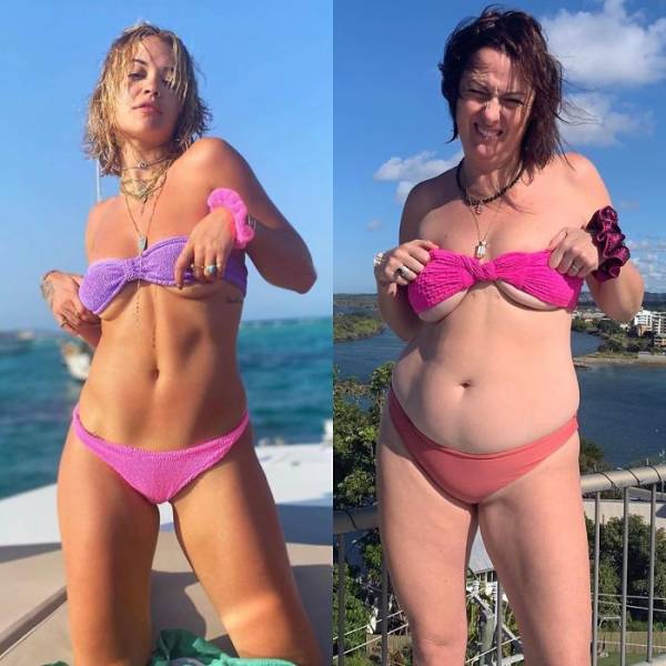 Woman Recreates Celebrity Photos In Funny Ways