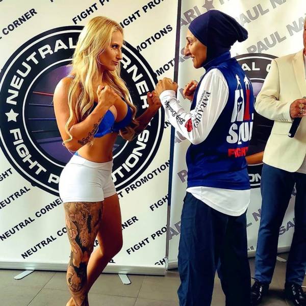 “Blonde Bomber”: Boxer Girl With Big Boobs