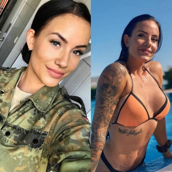 Military Girls Who Don’t Need Their Uniforms!