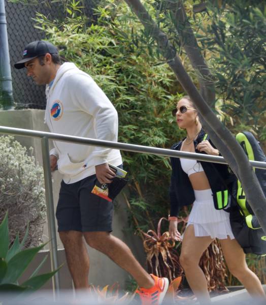 Lady Gaga On The Tennis Court