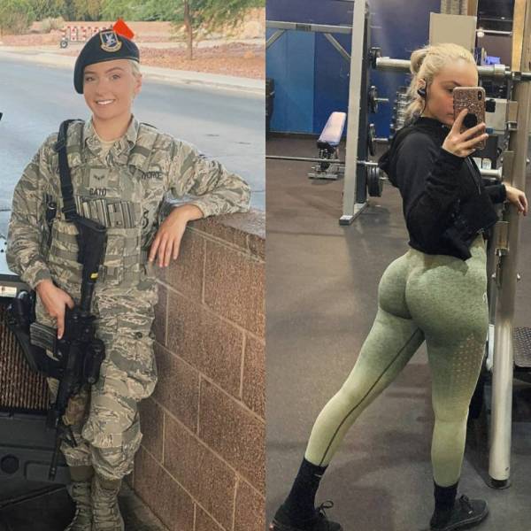 Sexy Girls With And Without Their Uniforms