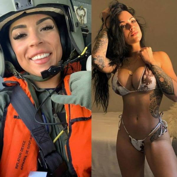 Sexy Girls With And Without Their Uniforms