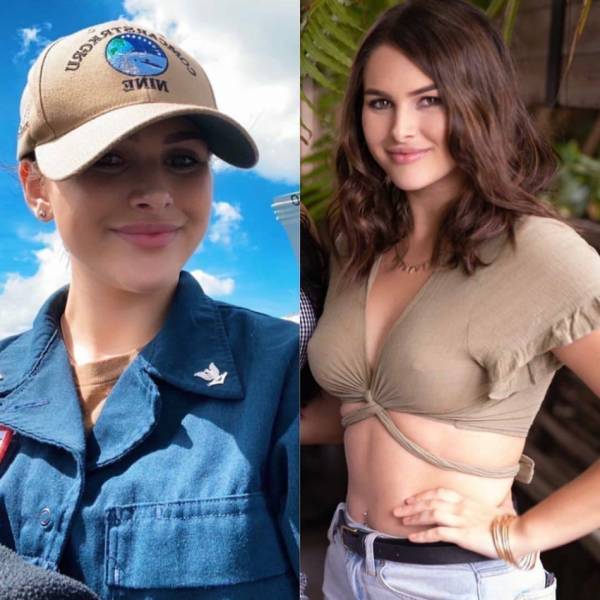 Fit Girls With And Without Their Uniforms