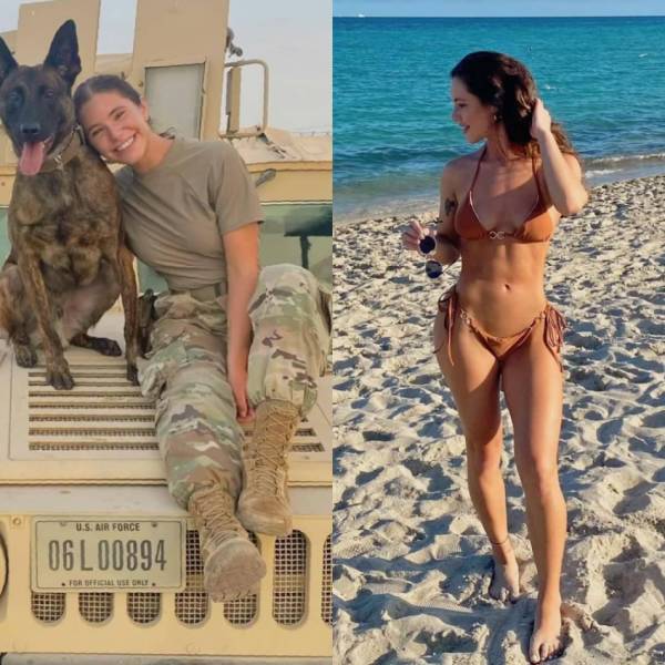 Fit Girls With And Without Their Uniforms