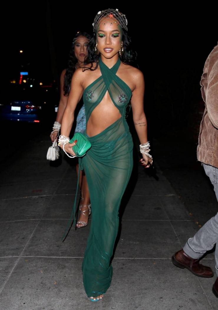 Karrueche Tran And Her Transparent Dress