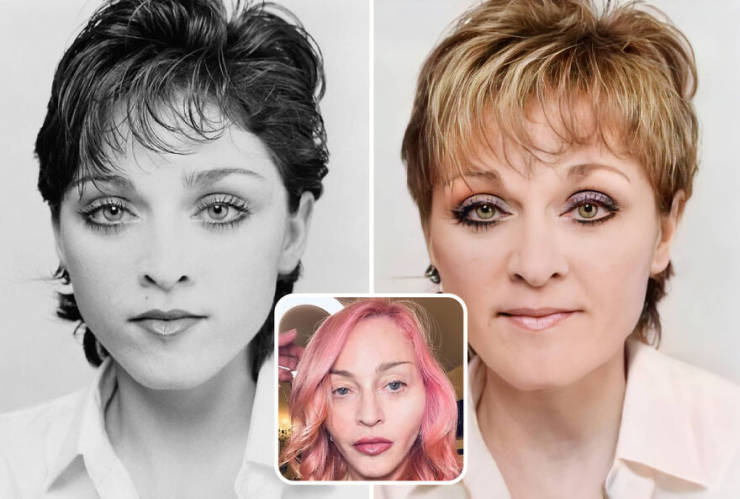 Celebrities Without Their Plastic Surgeries…