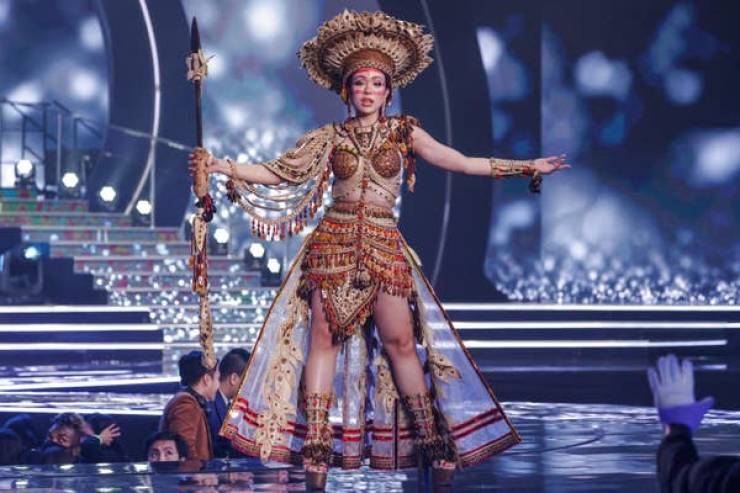 “Miss Universe” Contestants Wearing Their National Costumes