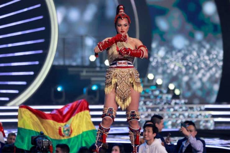 “Miss Universe” Contestants Wearing Their National Costumes