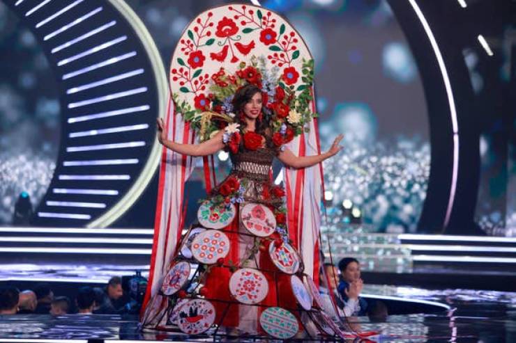 “Miss Universe” Contestants Wearing Their National Costumes