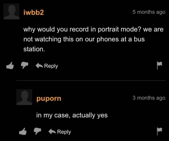 “PornHub” Comments Are Very Special…