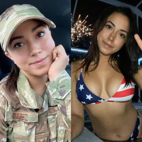 Sexy Girls With And Without Their Uniforms