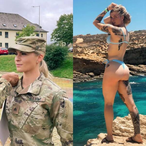 Hot Girls With And Without Their Uniforms