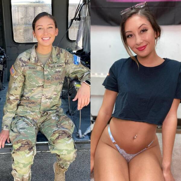 Hot Girls With And Without Their Uniforms