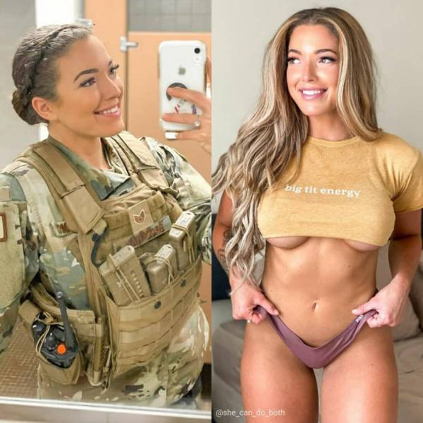 Sexy Girls With And Without Their Uniforms