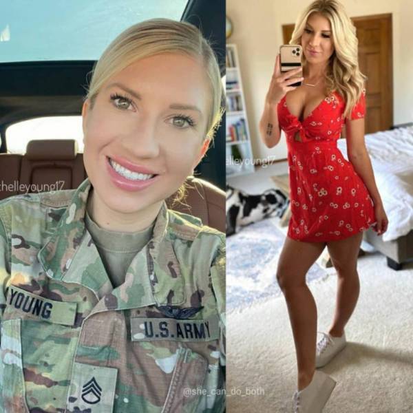 Sexy Girls With And Without Their Uniforms