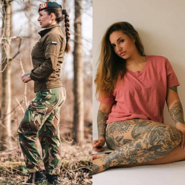 Sexy Girls With And Without Their Uniforms