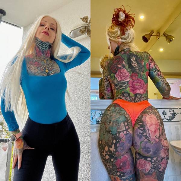 Grandma Shows Off Her $28.5 Thousand Tattoo Collection
