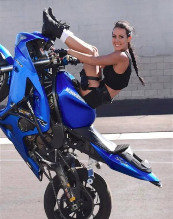Adrenaline-Fueled Sexy Stunt Rider