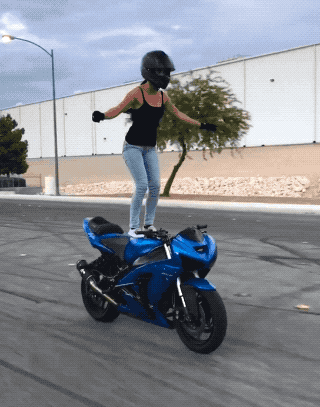 Adrenaline-Fueled Sexy Stunt Rider