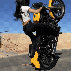 Adrenaline-Fueled Sexy Stunt Rider