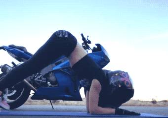 Adrenaline-Fueled Sexy Stunt Rider