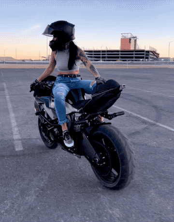 Adrenaline-Fueled Sexy Stunt Rider