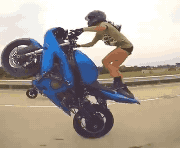 Adrenaline-Fueled Sexy Stunt Rider