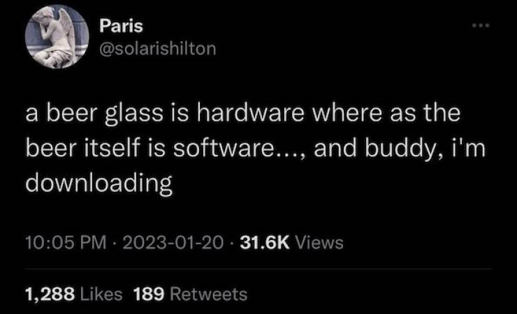 Drinking Never Ends…