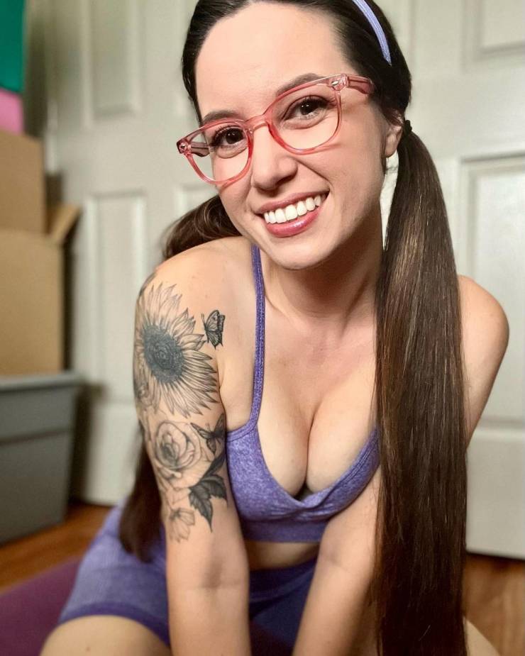 Pretty Eyes Behind Cute Glasses