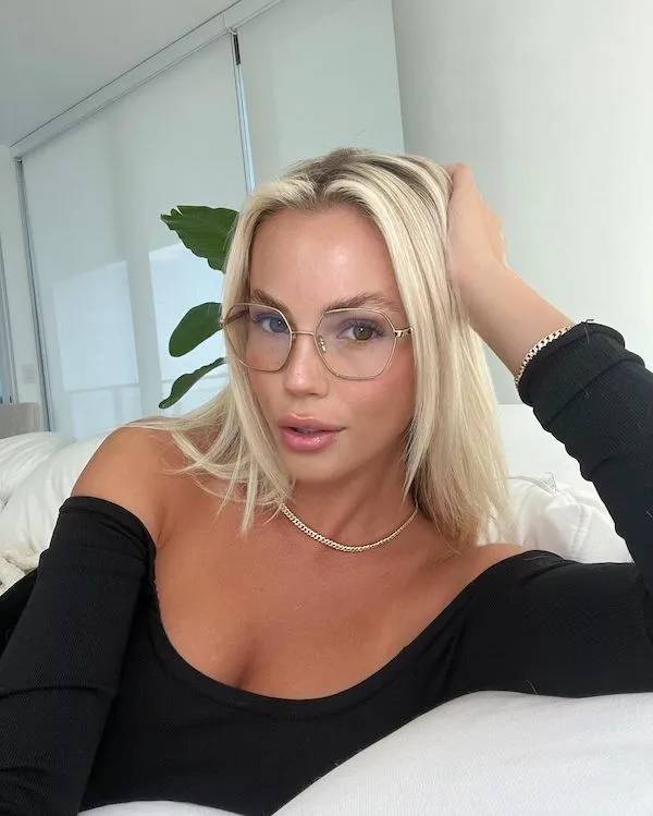 Pretty Eyes Behind Cute Glasses