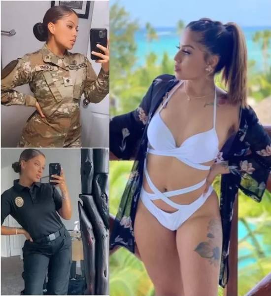 Sexy Girls Taking Off Their Uniforms