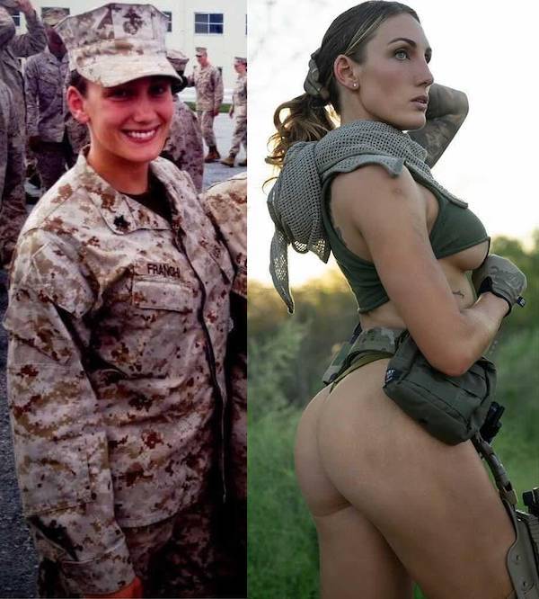Sexy Girls Taking Off Their Uniforms